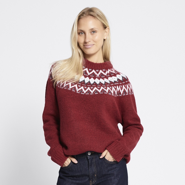 Finstrikket trøje "Britta"